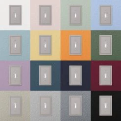Hallcrest 1 Gang Duplex Metal Wall Plate - Satin Nickel by AMERELLE -AMERELLE Sales satin nickel amerelle outlet wall plates 98dn 66 1000