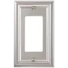Continental 1 Gang Rocker Metal Wall Plate - Satin Nickel by AMERELLE