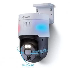 16-Channel 4K 2TB PoE NVR Security Camera System with 8 Wired Bullet Security Cameras and 1 Wired PT Camera by Swann -AMERELLE Sales swann security camera recorders nvk 16898081pt 1f 1000