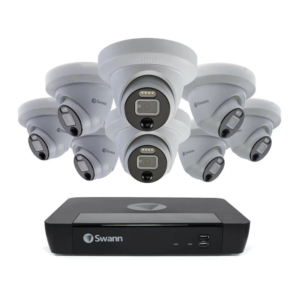 8-Channel 4K UHD PoE Cat5 NVR with 8 Wired Pro Series Dome Security Camera System with Face Recognition by Swann 6 8-Channel 4K UHD PoE Cat5 NVR with 8 Wired Pro Series Dome Security Camera System with Face Recognition by Swann - Image 6
