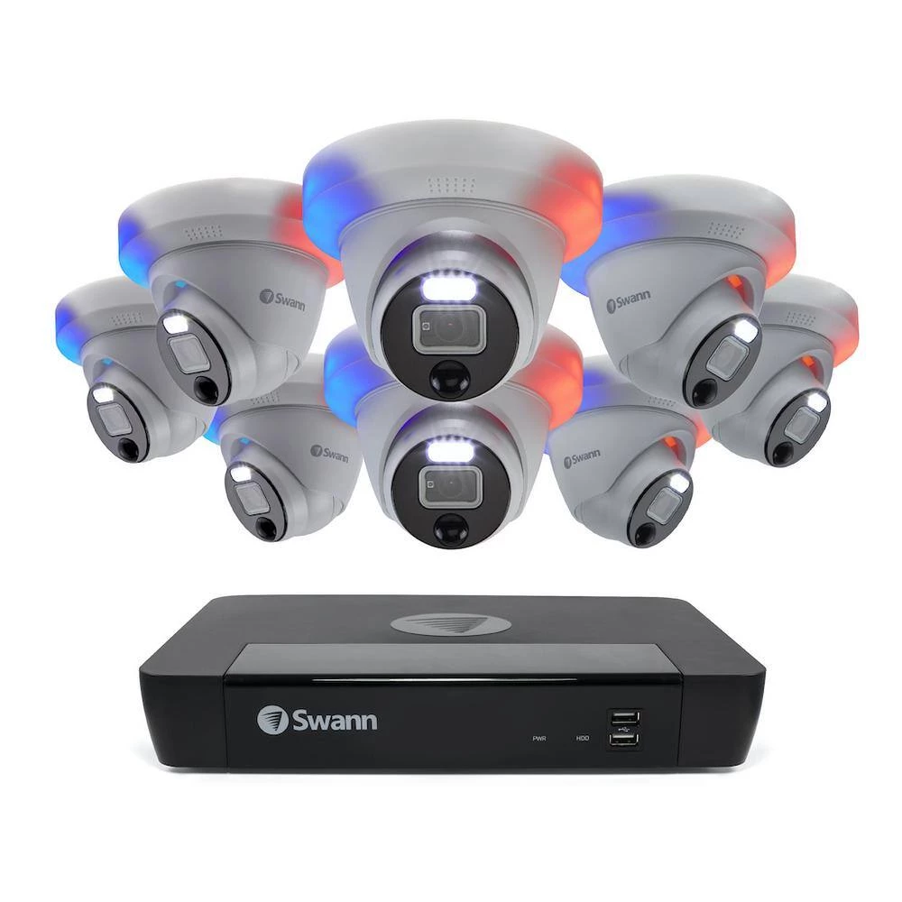 8-Channel 4K UHD PoE Cat5 NVR with 8 Wired Pro Series Dome Security Camera System with Face Recognition by Swann 8 8-Channel 4K UHD PoE Cat5 NVR with 8 Wired Pro Series Dome Security Camera System with Face Recognition by Swann - Image 8