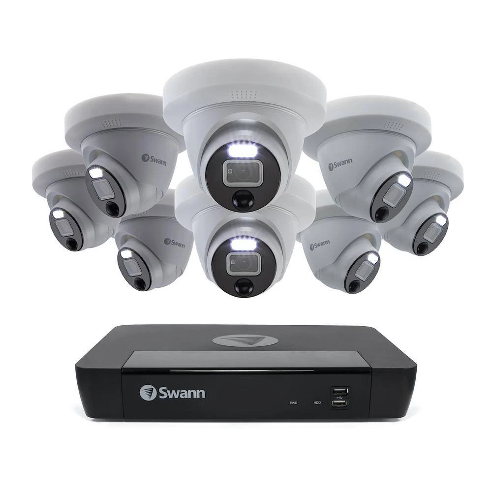 8-Channel 4K UHD PoE Cat5 NVR with 8 Wired Pro Series Dome Security Camera System with Face Recognition by Swann 7 8-Channel 4K UHD PoE Cat5 NVR with 8 Wired Pro Series Dome Security Camera System with Face Recognition by Swann - Image 7