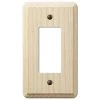 Contemporary 1 Gang Rocker Wood Wall Plate - Unfinished Ash by AMERELLE