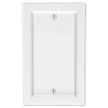 Woodmore 1 Gang Blank Wood Wall Plate - White by AMERELLE