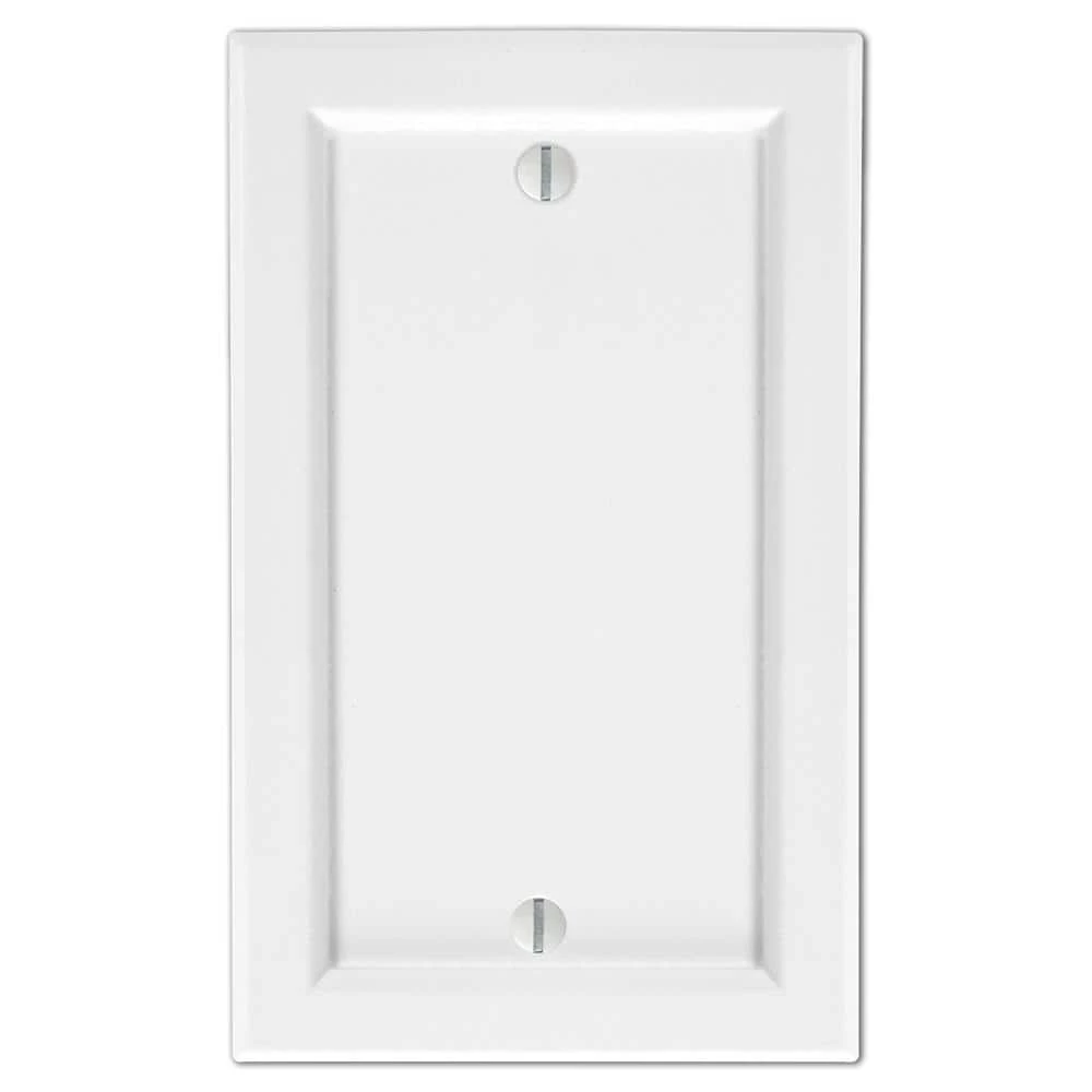 Woodmore 1 Gang Blank Wood Wall Plate - White by AMERELLE 1 Woodmore 1 Gang Blank Wood Wall Plate - White by AMERELLE