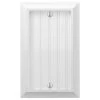 Cottage 1 Gang Blank Composite Wall Plate - White by AMERELLE