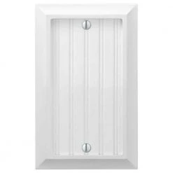 Cottage 1 Gang Blank Composite Wall Plate - White by AMERELLE