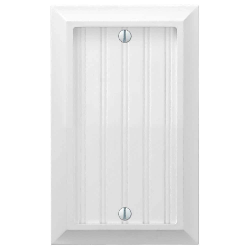 Cottage 1 Gang Blank Composite Wall Plate - White by AMERELLE 1 Cottage 1 Gang Blank Composite Wall Plate - White by AMERELLE