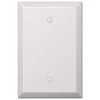 Oversized 1 Gang Blank Steel Wall Plate - White by AMERELLE