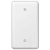 Declan 1 Gang Blank Steel Wall Plate - White by AMERELLE