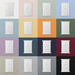 Mantel 1 Gang Duplex Wood Wall Plate - White by AMERELLE -AMERELLE Sales white amerelle outlet wall plates 178dw 66 1000