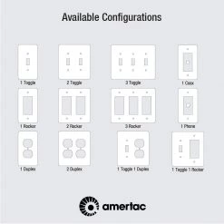 Charleston White 1-Gang Duplex Outlet Composite Wall Plate (4-Pack) by AMERELLE -AMERELLE Sales white amerelle outlet wall plates 39dwx c3 1000