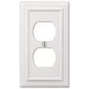 Continental White 1-Gang Duplex Outlet Metal Wall Plate (4-Pack) by AMERELLE