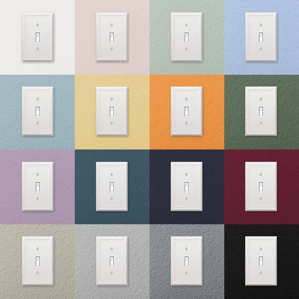 Ascher 2 Gang Rocker Steel Wall Plate - White by AMERELLE 3 Ascher 2 Gang Rocker Steel Wall Plate - White by AMERELLE - Image 3