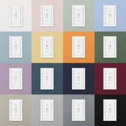 Woodmore 3 Gang Rocker Wood Wall Plate - White by AMERELLE -AMERELLE Sales white amerelle rocker light switch plates 200rrrw 66 1000