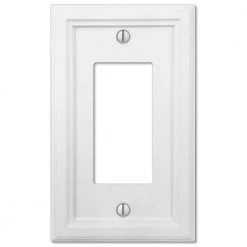 Elly 1 Gang Rocker Composite Wall Plate - White by AMERELLE