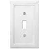 Elly 1 Gang Toggle Composite Wall Plate - White by AMERELLE