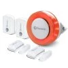 Home Alert Wi-Fi Smart Wireless Window Door, Motion, and Indoor Siren Alarm Kit (5-Pack) by Swann