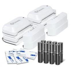 Home Alert Wi-Fi Smart Wireless Window Door Sensor Alarm Kit (4-Pack) by Swann -AMERELLE Sales white swann alarm systems swifi wdoorpk4 4f 1000