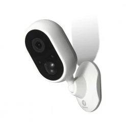 WiFi 1080p Indoor Bullet Security Surveillance Camera with Built in Siren by Swann -AMERELLE Sales white swann smart security cameras swifi alertcam gl 4f 1000