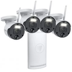 8-Channel 1080p 1TB PoE Cat5 NVR Security Camera System with 4 WiFi Bullet Cameras by Swann