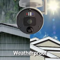 8 -Channel AC Powered 4K UHD 1TB PoE Cat5 NVR Security Camera System with 4 Wi-Fi Bullet Cameras by Swann -AMERELLE Sales white swann wired security camera systems swnvk 800kh4 us fa 1000