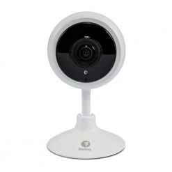 1080p Tracker Powered-Wireless Indoor Zoom and Track Smart Security Camera with 2-Way Talk by Swann -AMERELLE Sales white swann wired security cameras swifitrackcm32 c3 1000