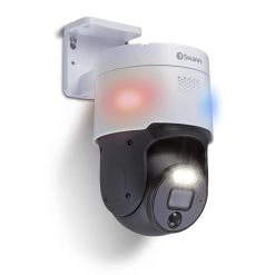 4K ProForcer Indoor/Outdoor White Hardwired PT PoE Cat5 NVR Home Security Camera with FREE Analytics and 2-Way Audio by Swann