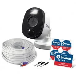 Refurbished 1080p DVR4580 Sensor Warning Light Bullet Add-On Security Camera by Swann -AMERELLE Sales white swann wireless security cameras rfpro 1080msfb us fa 1000