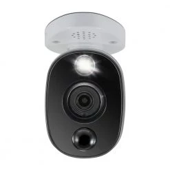 Wired 4K Bullet Standard Security Camera with Sensor Warning Light by Swann -AMERELLE Sales white swann wireless security cameras swpro 4kwlb us 1f 1000